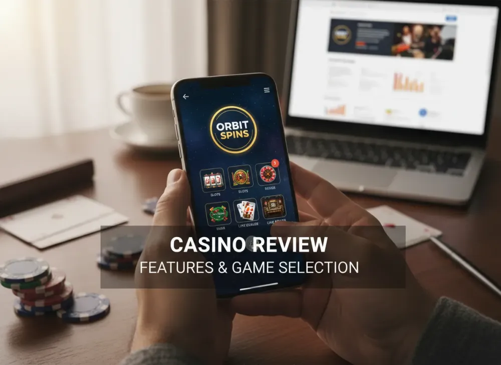 Orbit spins casino review - Features and Game Selection